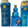 4  PCS. SET LAIT SNAPCHAT DIAMANT BLEU DIAMANT BLEU SET BLUE COLOR, FACE CREAM, LOTION, SERUM & 1000 ml SHOWER GEL