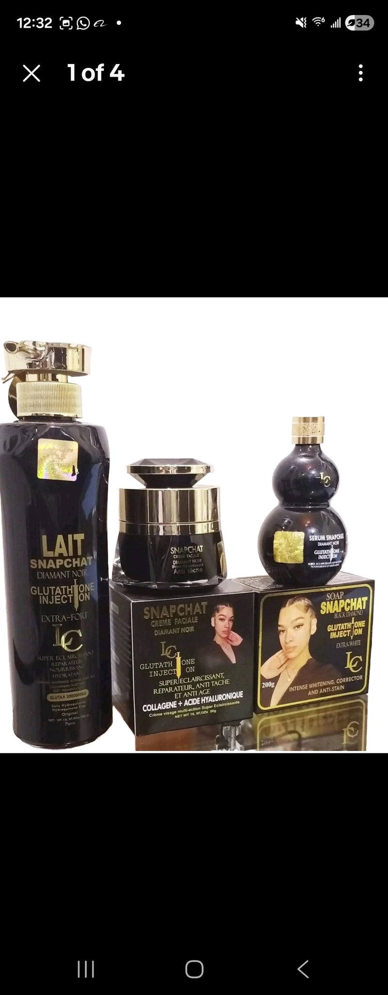ebay glutathione injection 4PCS. SET LAIT SNAPCHAT DIAMANT NOIR EXTRA FORT. – Total Care Beauty & Fragrance vegetable glycerin Can Semax and Dihexa Quantity:1 Vials